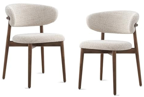 GAORUTO Juego De 2/4/6 Sillas De Comedor Modernas De Madera con Respaldo para Cocina, Sala De Estar, Dormitorio Y Restaurante 2 Pcs
