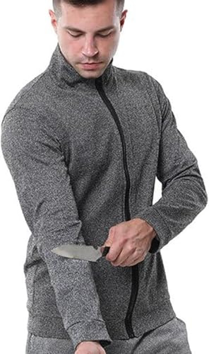 Stichsichere Kleidung,Stichschutzkleidung Mit 5 Stufen,Sicherheitswesten,Taktische Jacke,Schnittschutzkleidung,Schnittfeste Kleidung Für Polizei-Und Sicherheitspersonal,Stichfeste Kleidung 2XL