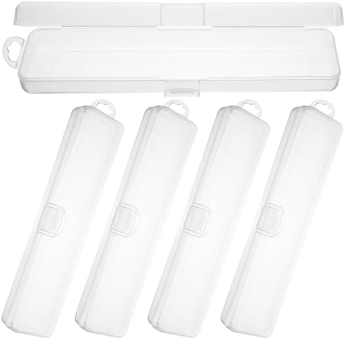 Yardwe Transparente Make Up Pinsel Aufbewahrungsbox Kompakte Reise Zahnbürstenhülle aus Robustem Material Großer Zahnbürsten und Pinselhalter für Unterwegs