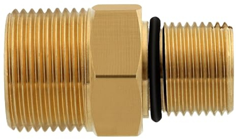 Generic M 22 Threaded Quickly Connects Hose Adapter Brass Construction Suitable for Multiple Pressure Washer Pumps Models Cleaning Pumps Replacements Adapter