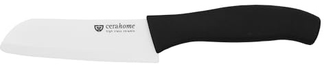 GRÄWE Keramikmesser, Scharf, Santoku, Obstmesser, handliches Küchenmesser, Gemüsemesser, aus Keramik, 12 cm Klinge - Serie Cerahome