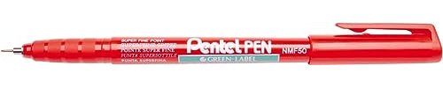 Pentel 0,6 mm Superfine Point Permanent Marker – Rot
