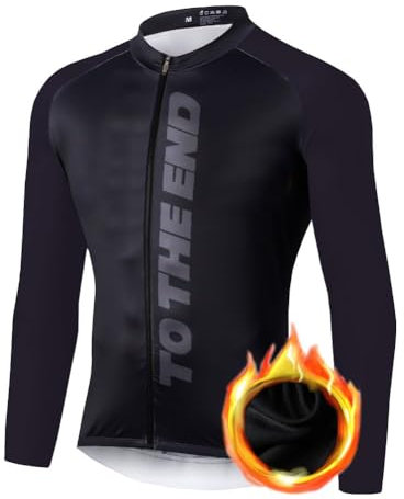 UGLY FROG Neue Klassik Vlies Fahrradtrikot Fahrradbekleidung Winter Herren Thermo Langarmtrikot Radfahren Jersey Triathlon Rennrad Trikots & Shirts Kleidung