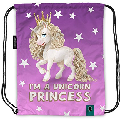 Coucharmy Jahn2 I Am A Unicorn Princess Einhorn Turnbeutel Stoffbeutel (Unicorn Princess)