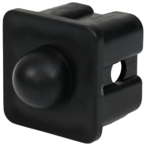 Dönges Ersatzstopfen mit Halbkugel für Feldbett Profi (Feldbett THW-Feldbett Feldliege Klappbett Bett Betten Notbett Wasserbett) Außenmaße B x H x T: 32 x 32 mm/Innenmaß: 28 x 28 mm