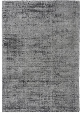 KADIMA DESIGN Teppich Luxury 110 Grau/Anthrazit 80cm x 150cm Handgewebter Teppich mit 3D-Effekt in hervorragender Qualität