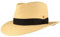 Mayser ORIGINAL Panama-Hut Stroh-Hut Sommer-Hut aus Ecuador Traditionell Handgeflochten Hut UV-Schutz 80 Wasserabweisend Bruchschutz - Bogart (58 Natur)