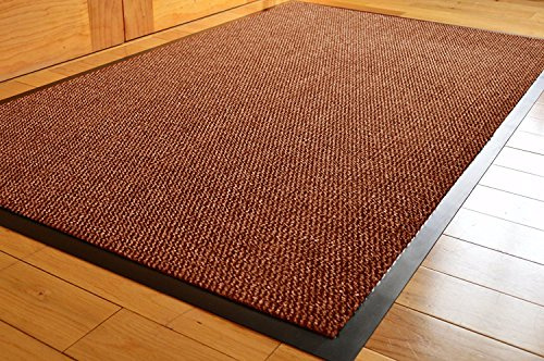 TrendMakers Barrier Mats Door Mat | Dirt Stopper Mats Doormat Floor Mat Rubber Kitchen Mats | Rugs Dirt Trappers Pets Mat | Indoor/Outdoor Mats | Beige/Black - 90 x 200cm | POLYPROPYLENE PILE