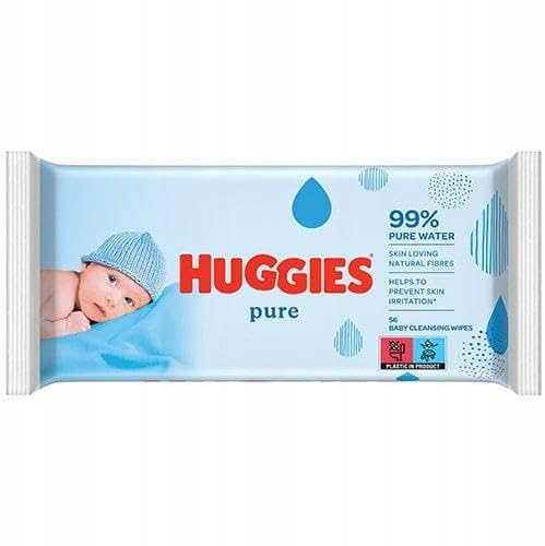Huggies - Lingettes pour bébé Pure - 56 pièces