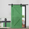 300cm Schiebetürbeschlag set Schiebetürsystem,Schwarz Schiebetür Montageset für Innentüren und Wandschränke (300cm)