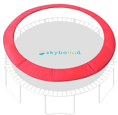 SkyBound 3,6 m Universal-Ersatz-Trampolin-Pad (passend für bis zu 17,8 cm Federn) – Federabdeckung (rot)
