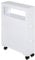 HOMCOM 72x16cm Narrow Bathroom Storage Unit w/ 2 Drawers Open Top 4 Wheels Slimline Modern Rolling Home Organisation