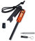 PSKOOK Survival Fire Starter Kit Store Feuerstarter Kit Premium Magnesium Ferrocium Rod Feuerstahl Erste Hilfe Kit- Enthält Flint Striker Multi Tool & Taschenbalg, Doppelrohrpfeife（Orange）