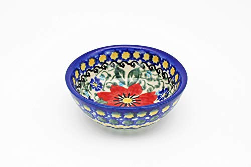 Shepherd Cooper Ceramics Handmade and Hand Painted Unikat Art Polish Pottery Olive Bowl (8.7cm) Imogen Pattern