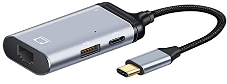 xiwai USB-C Typ-C USB 3.1 auf 1000 Mbps Gigabit Ethernet Netzwerk-LAN-Adapter mit PD-Netzanschluss
