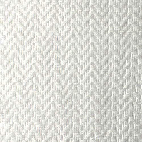 Vago-Tools 1 Rouleau 25m² de Non-tissé Papier Peint en Fibre de Verre 140 g/m² Chevrons Blanc Modern Geométrique
