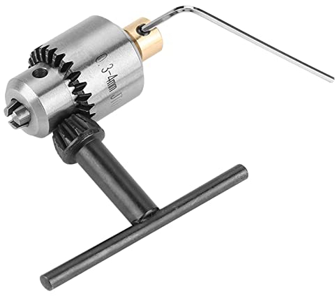 Mini mandrino per trapano a chiave, mandrino per trapano conico JTO da 0,3-4 mm micro e chiave con chiave per mandrino per trapano elettrico per tornio