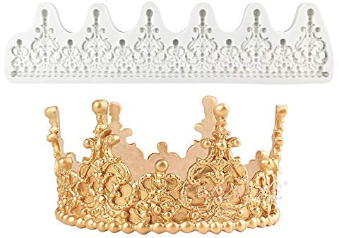Décoration de Couronne Outils de Moule en Silicone Pour Gâteau Princess Crown Silicone Gâteau Moule Décor Gâteau de Mariage Princesse Décoration D'anniversaire Fournitures de Fête Pour L'anniversaire
