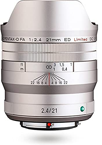 HD PENTAX-D FA 21mmF2.4ED Limited DC WR in Silber Ultra-Weitwinkel-Objektiv mit Festbrennweite [Zur Verwendung mit 35 mm Vollformat-DSLR-Kameras]