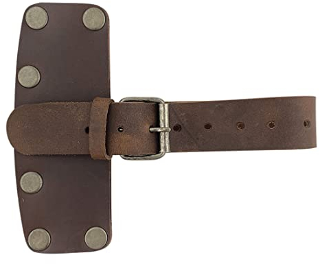 Valhalla Gear, Holzfäller-Axt-Kopfscheide, handgefertigt aus Vollnarbenleder – Schutzhülle, Camping-Zubehör, Holzfäller-Outdoor-Arbeitsutensilien – tolles Geschenk – Bourbon-Braun