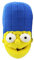 The Simpsons Plüsch-Hausschuhe für Erwachsene mit 3D-Motiv von Marge Simpson, blau / gelb, Small