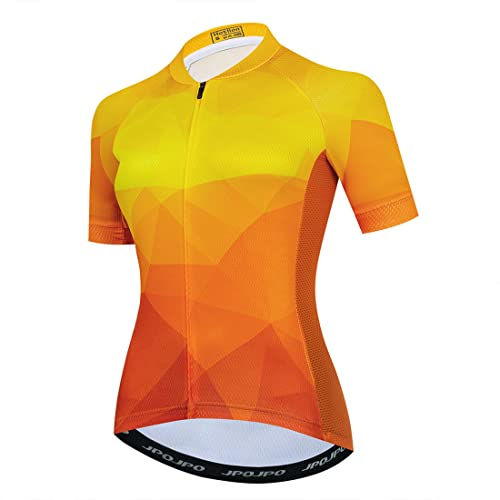 Radtrikot für Damen, Rennrad und Mountainbike, Damen-Fahrrad-Shirt, Größe S-3XL, 1t2009, Mittel