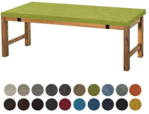 Aselbia Bankauflage Sitzkissen 100X45X5CM,Waschbare Rutschfestes Bankkissen Sitzauflage Bequeme Bankpolster für Bank, Fensterbank, Gartenmöbel, Terrasse, Drinnen,Frucht Grün
