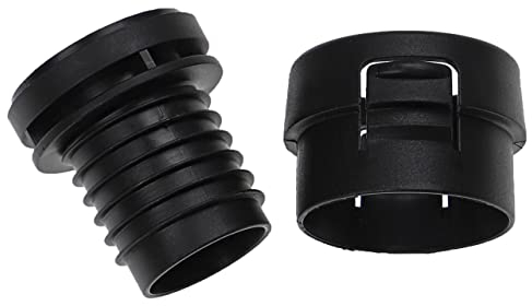 vhbw 2-teiliges Reparatur-Set Staubsauger-Schlauch kompatibel mit Miele Tango, Surprise Staubsauger - Schlauch-Instandhaltung, Schwarz