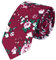 HOULIFE Herren Blumen Krawatten - Dünne Herrenkrawatte, Skinny Herren Krawatte Schmale Krawatte 6cm, Baumwoll Krawatten für den Täglichen Gebrauch In der Hochzeit, Party (Burgund, 1Stk)