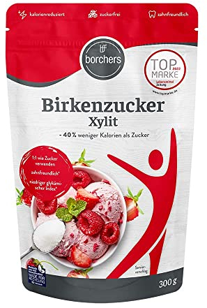 3x borchers Birkenzucker Xylit | 3x 300 g Beutel | Zuckeralternative | Zuckerersatz | Süßungsmittel | Zuckerfrei | Kalorienreduziert | Zahnfreundlich (3)