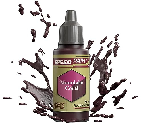 The Army Painter Speedpaint Moonlake Coral 2.0, Single Modellbau Acrylfarbe 18ml Einschichtige Lackierlösung Für Fantasy Tabletop Miniatures Like Warhammer 40k Figuren und DnD Miniatures