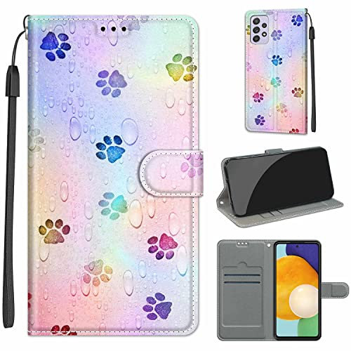 TOMYOU Étui portefeuille en cuir, Coque Smartphone, Etui Téléphone Portable pour Samsung Galaxy A33 5G - Motif livre - Avec support - Fermeture magnétique - Emplacements pour cartes