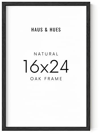 HAUS AND HUES Posterhalter mit Plexiglas-Abdeckung, 15 Stück, schwarze Eiche, 15 Stück