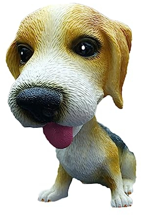 ibasenice Hund Wackelkopf Cartoon-ornamente Autodekoration Auto-display Autoschmuck Nickender Kopfhund Hundefiguren Für Das Armaturenbrett Im Auto Monitorzubehör Auto Zubehör Haupthund Wagen