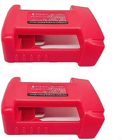 USB-Adapter mit Typ-C-Schnellladeschnittstelle, tragbar für Milw 18 V Li-Ion-Akkus, 2 Stück