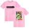 Kinsea T-Shirt for Men Short Sleeve Round Neck, Chainsaw Man Manga Tshirt Print Tees Tops-Pink||XL