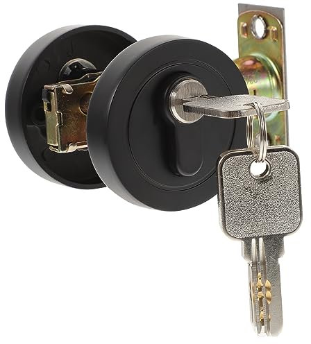 Uonlytech Serrure à Pêne Dormant De Zinc Serrure De Porte à Clé Pour Chambre Verrou Simple Et Pour Intérieures Et Extérieures Finition Mat