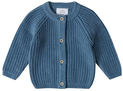 Stellou & friends Baby Cardigan-Strickjacke für Mädchen und Jungen | Unisex Hochwertige und weiche Baby-Kleidung aus 100% Baumwolle - I V, Oeko-TEX Zertifiziert