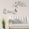 SwirlColor Familie Live Lachen Liebe Wandaufkleber 2pcs, Inspirierende Wandtattoo Familie Brief Wandkunst Aufkleber für Schlafzimmer Wohnzimmer Küche