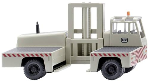 Wiking 066702 H0 Baufahrzeug Modell Seitenstapler DB grau Spur HO 1:87