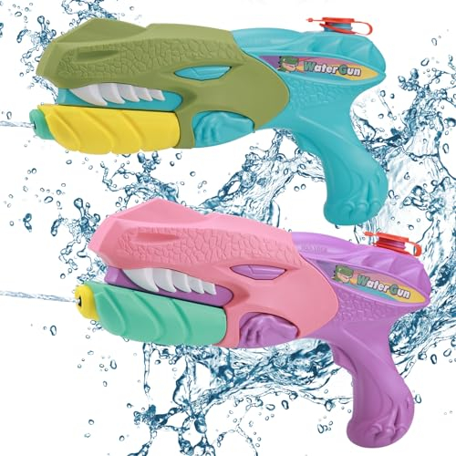 Zocipro 2pcs Pistolets et Fusils à Eau, 450ml Pistolet Eau pour Enfants et Adultes, Pistolet a Eau pour la Lutte d'eau de Piscine d'été, Jardin, Plage