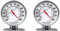 Ficher 2X Rostfreier Stahl Kühlschrank Thermometer Gefrier Schrank Temperatur Anzeige Mini Thermometer Grill für Haus Küche Essen