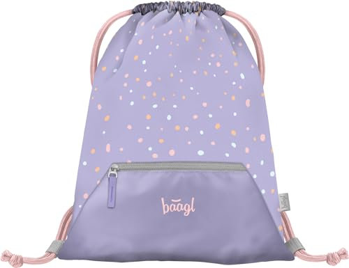 Baagl Turnbeutel für Mädchen und Damen - Schuhbeutel, Schule und Kindergarten Sportbeutel, Sportrucksack (Lieblingstiere)