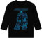 Star Wars Long Sleeve T-Shirt | R2D2 Boys Tshirt | Movie & TV Fan T-Shirts | Black 3-4 Years