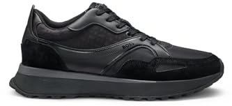 BOSS Herren Jonah Runn Sneakers aus verschiedenen Materialien wie Mesh und Leder Größe