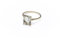 PERORNO Achteckiger grüner Amethyst-Verlobungsring, natürliche Farbe, Größe 10 x 8 mm, 9 Karat Gelbgold, Goldton, grüner Amethyst