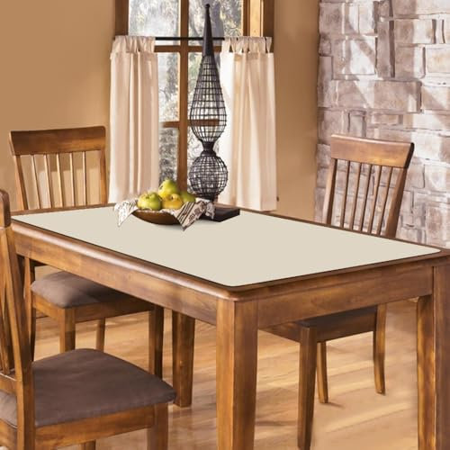 Tappetino in silicone extra large per bancone della cucina, 100 x 60 cm, tappetino in silicone per banco da lavoro in resina, resistente al calore, tappetino da bar, beige