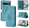 Rostsant Handyhülle für Google Pixel 7a Löwenzahn PU Leder Flip Case Brieftasche Tasche Hülle Magnetisch Handyhülle für Google Pixel 7a Blau