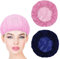 Haarnetz Zum Schlafen, Nacht Schlafmütze, Weiche Mesh Bonnet Schlafhaube, Verstellbare Netzkappe Elastische Kochmütze für Frauen(Rosa,Marineblau)