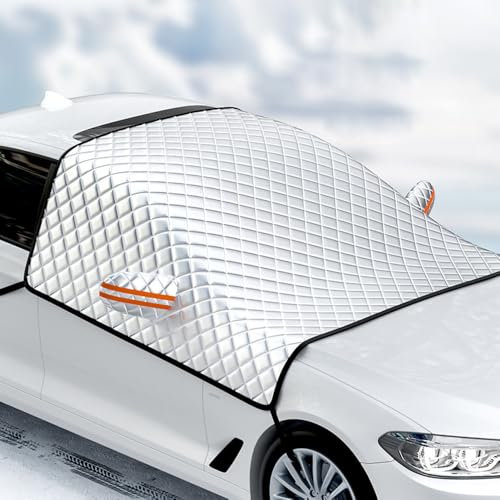 Frontscheibenabdeckung Winter für Audi A3 Sportback 4 (IV) 8Y S-Line I 2020-2024,Scheibenabdeckung Auto Windschutzscheibe Abdeckung mit Seitenflügel Spiegel Eisschutzfolien Frost Guard